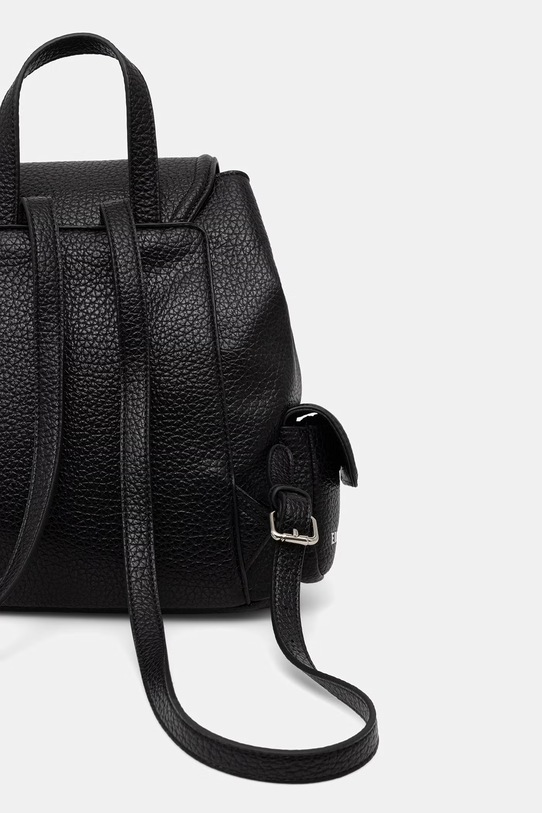 Akcesoria ERMANNO Firenze plecak miejski damski z imitacji skóry 12402104 czarny
