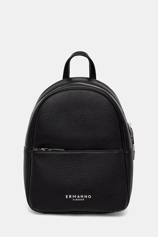 ERMANNO Firenze plecak damski z imitacji skóry czarny 12402117