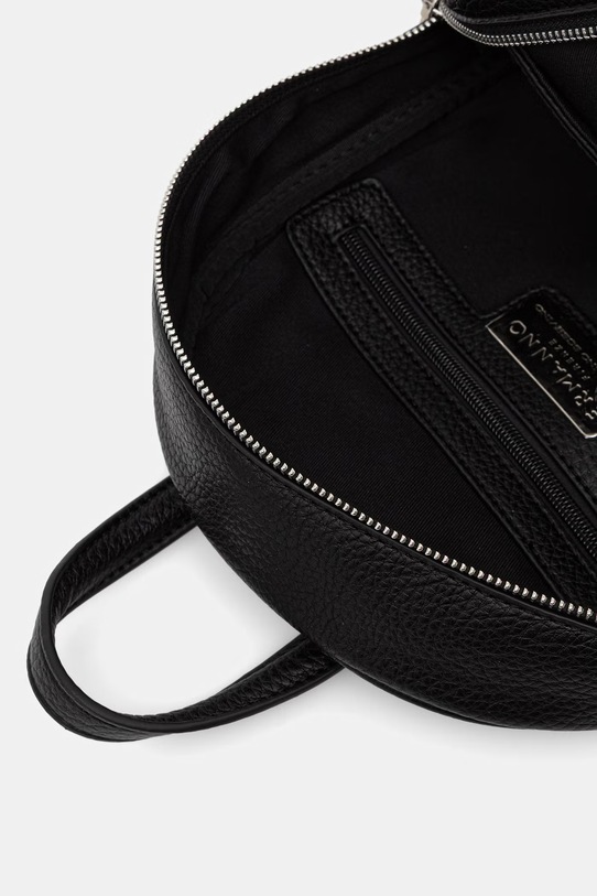 ERMANNO Firenze plecak damski z imitacji skóry 12402117 czarny