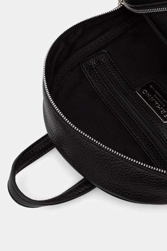 ERMANNO Firenze plecak damski z imitacji skóry 12402117 czarny