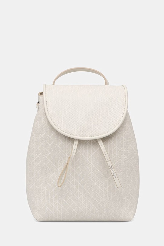 Calvin Klein ruksak dámsky z imitácie kože béžová LV04F3507G