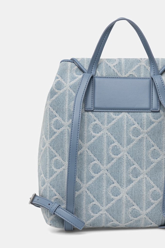 Akcesoria Calvin Klein plecak miejski damski jeansowy LV04F3508G niebieski