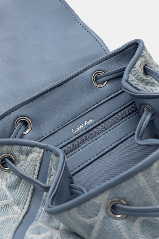 Calvin Klein plecak miejski damski jeansowy LV04F3508G niebieski
