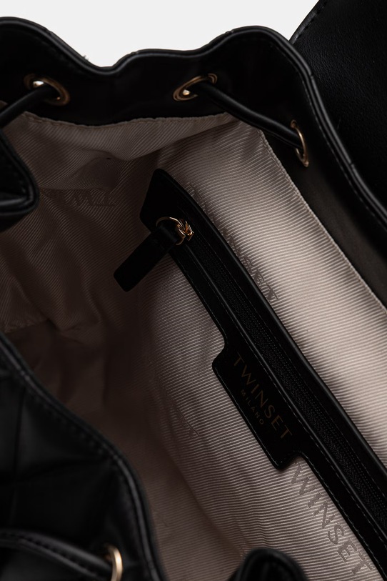 Twinset plecak damski skórzany 261TB7280 czarny