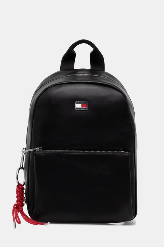 Tommy Jeans rucsac de oraș pentru femei, cu imitație de piele negru AW0AW18579