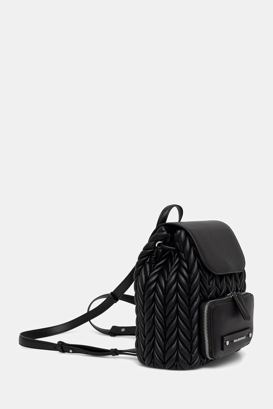 Karl Lagerfeld batoh dámský z imitace kůže K/WEAVE B2W30034 černá SS26