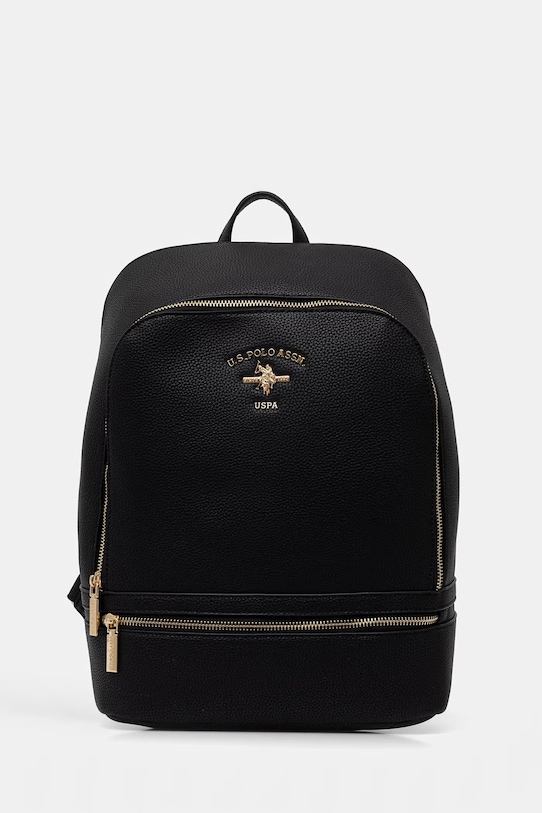 U.S. Polo Assn. plecak damski z imitacji skóry STANFORD czarny BEUSS9074WVP