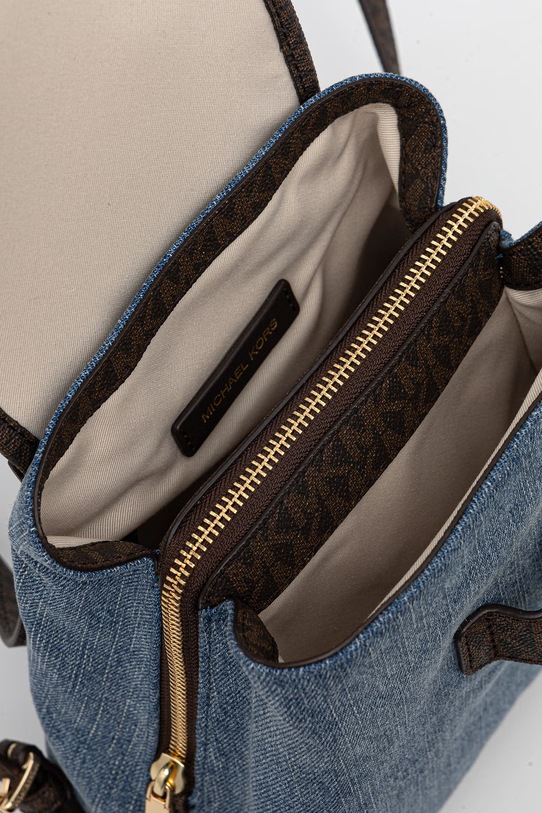 MICHAEL Michael Kors plecak miejski damski jeansowy 30S6GQNB0C niebieski