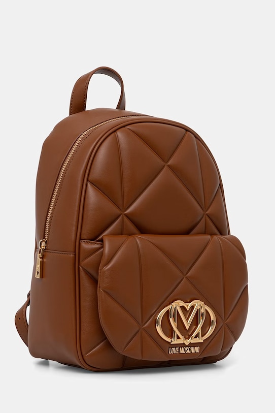 Love Moschino plecak damski z imitacji skóry JC4037PP0OLC0200 brązowy SS26