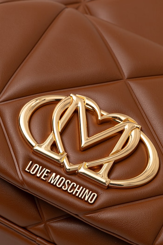 Love Moschino plecak damski z imitacji skóry brązowy JC4037PP0OLC0200