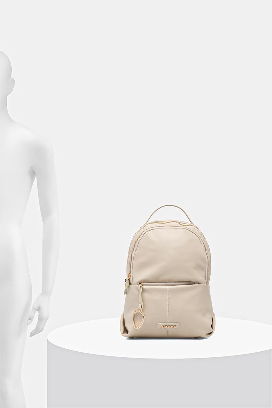 Blauer plecak damski z imitacji skóry VOLD01