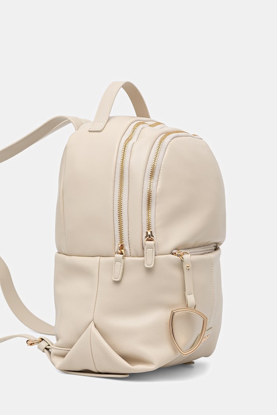 Blauer plecak damski z imitacji skóry VOLD01 beżowy SS26