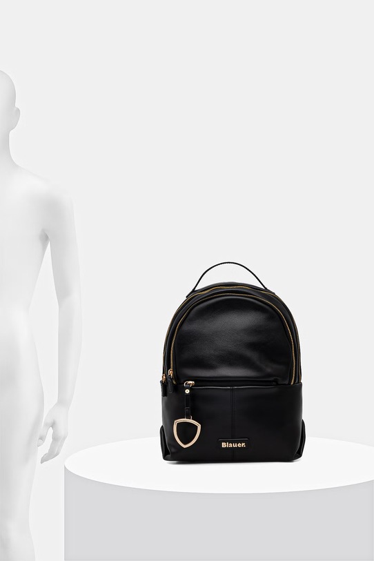 Blauer plecak damski z imitacji skóry VOLD01