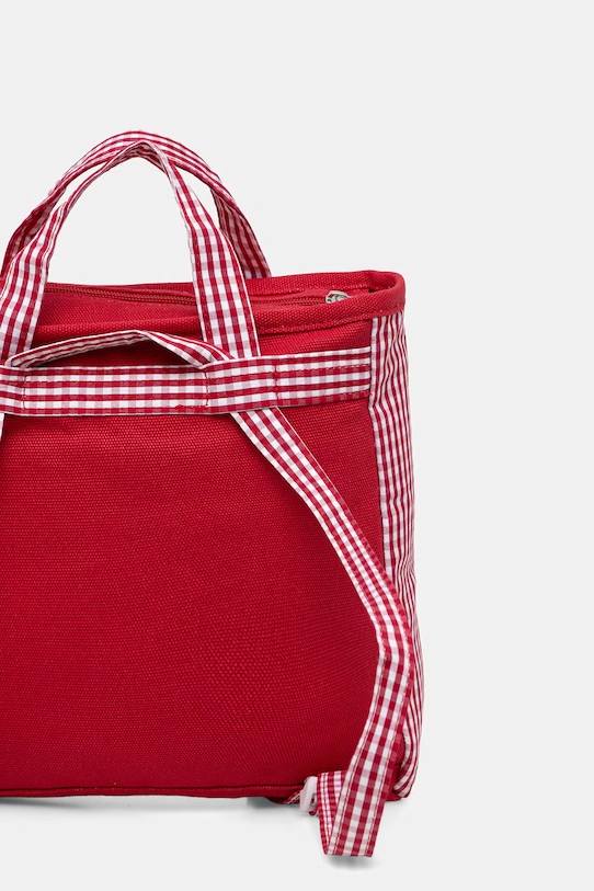 Dziewczynka United Colors of Benetton plecak dziecięcy bawełniany 6UJYRY00A.P.Stagionale czerwony