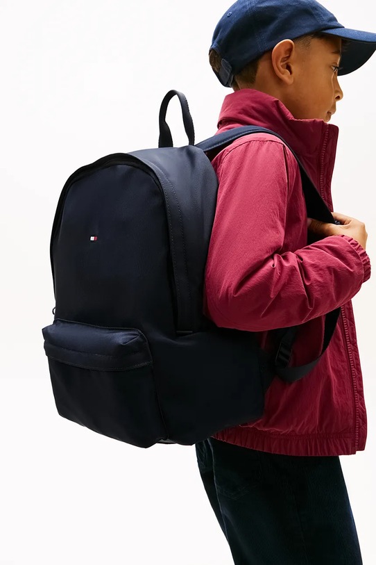 Дитячий рюкзак Tommy Hilfiger гладкий темно-синій KA0KA00017.PPY2
