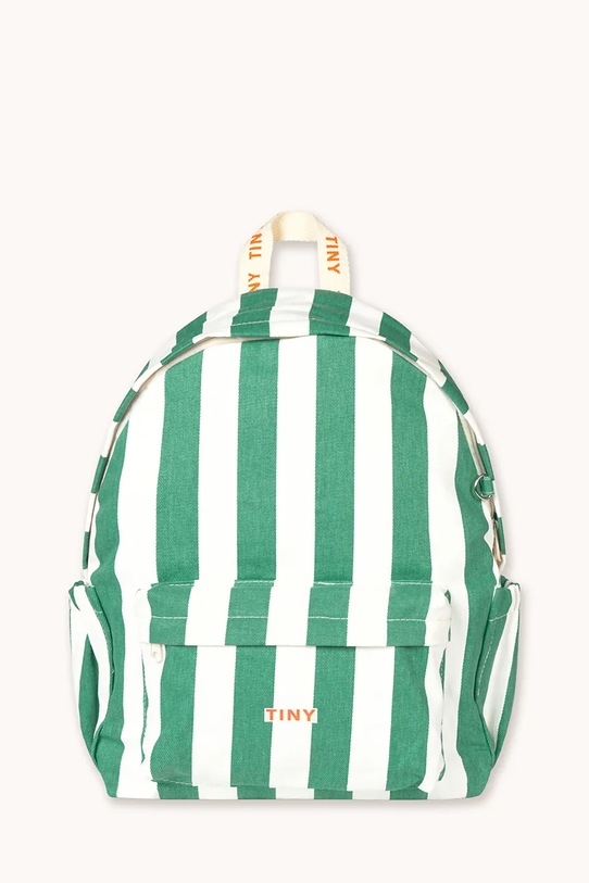 Tinycottons plecak dziecięcy EMERALD STRIPES BACKPACK SS26.501 zielony SS26