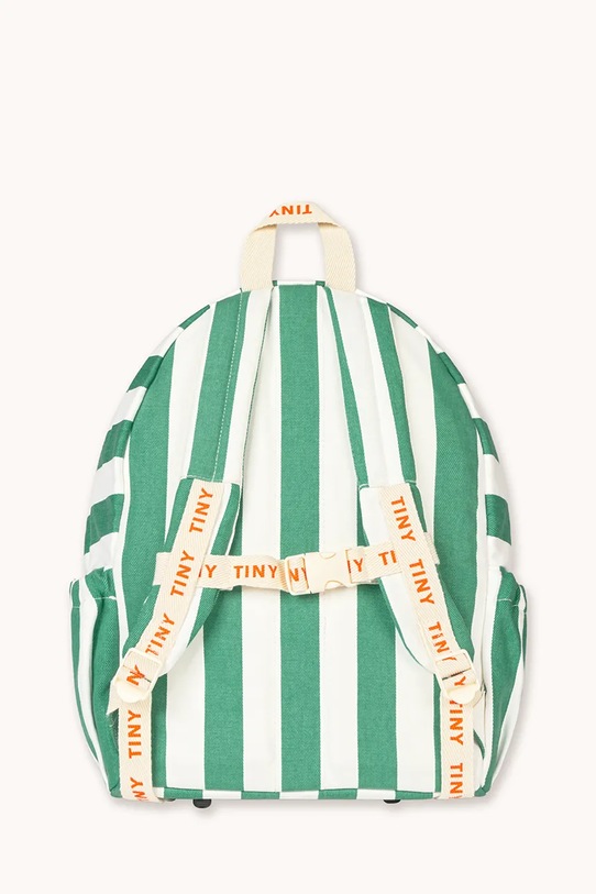 Chłopiec Tinycottons plecak dziecięcy EMERALD STRIPES BACKPACK SS26.501 zielony
