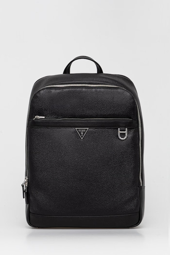 Guess plecak skórzany MONACO skóra licowa czarny HMMOGR.P6145