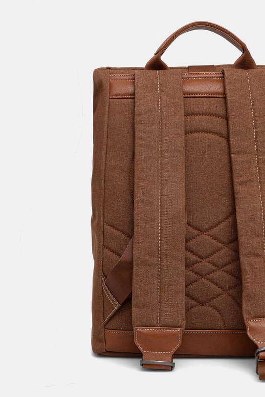 Αξεσουάρ United Colors of Benetton Σακίδιο πόλης ανδρικό βαμβακερό 6911VY00Z καφέ