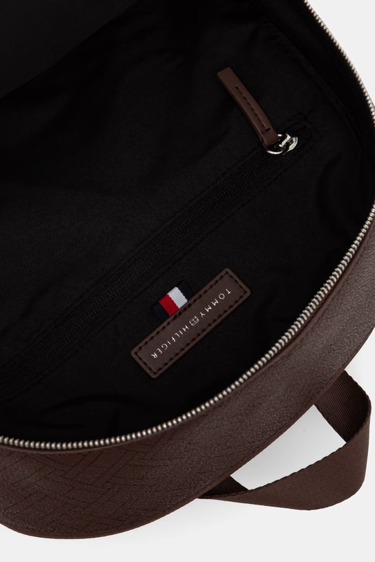 Tommy Hilfiger σακίδιο πόλης ανδρικό από απομίμηση δέρματος AM0AM14137 καφέ