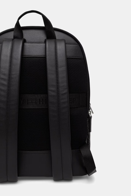 Αξεσουάρ Tommy Hilfiger Σακίδιο πόλης ανδρικό από απομίμηση δέρματος AM0AM14137 μαύρο