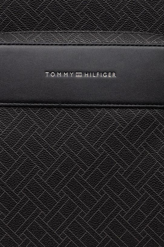 Tommy Hilfiger Σακίδιο πόλης ανδρικό από απομίμηση δέρματος μαύρο AM0AM14137