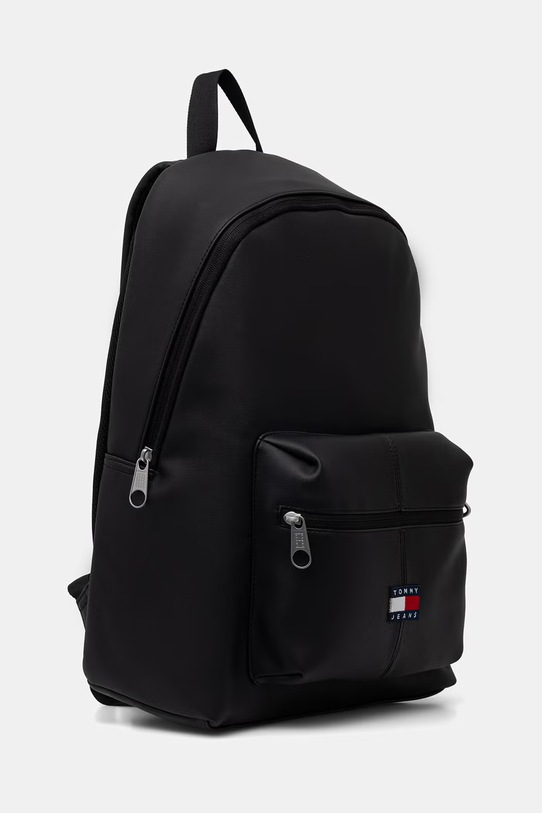 Tommy Jeans plecak męski z imitacji skóry AM0AM14290 czarny SS26