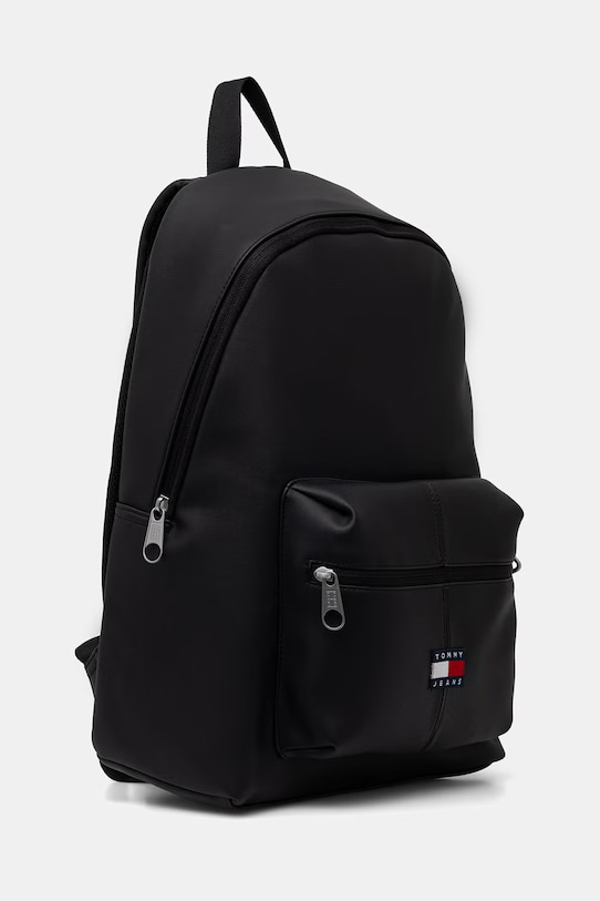 Tommy Jeans plecak męski z imitacji skóry AM0AM14290 czarny SS26