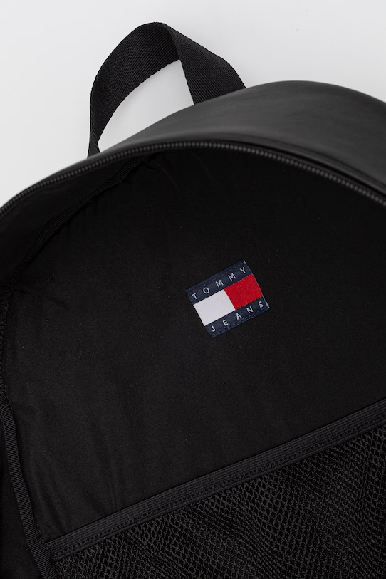 Tommy Jeans plecak męski z imitacji skóry AM0AM14290 czarny