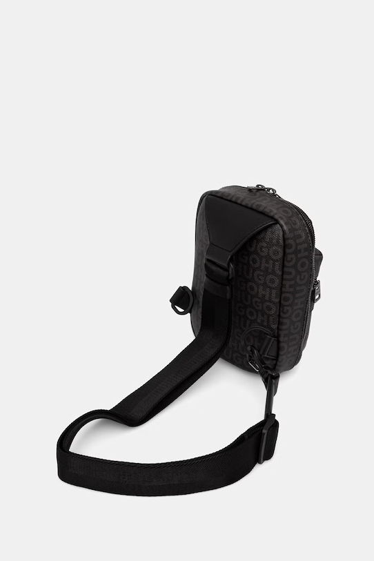 Akcesoria HUGO plecak męski z imitacji skóry Quantic Monostrap 50564323 czarny