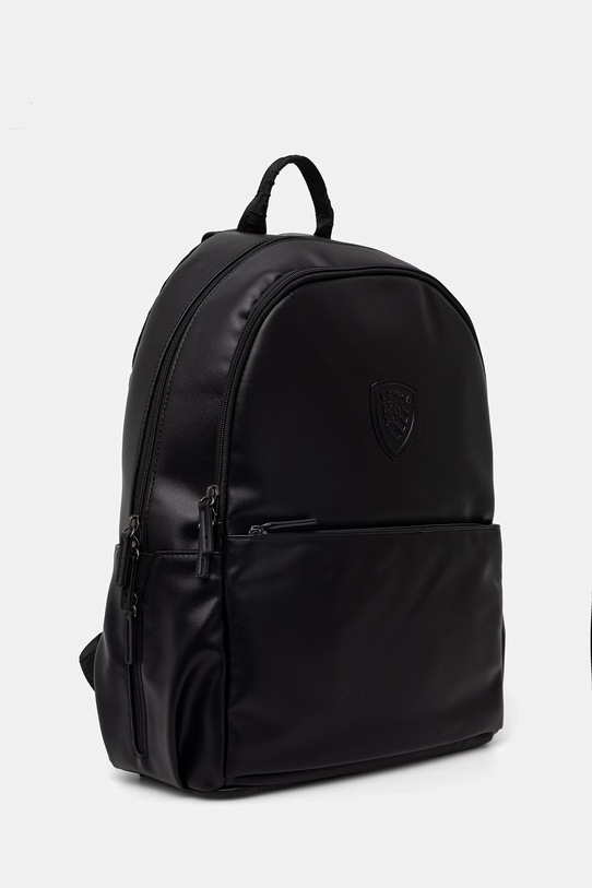 Blauer plecak męski z imitacji skóry NUBPU01 czarny SS26