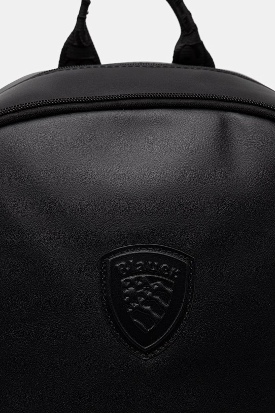 Blauer plecak męski z imitacji skóry NUBPU01 czarny