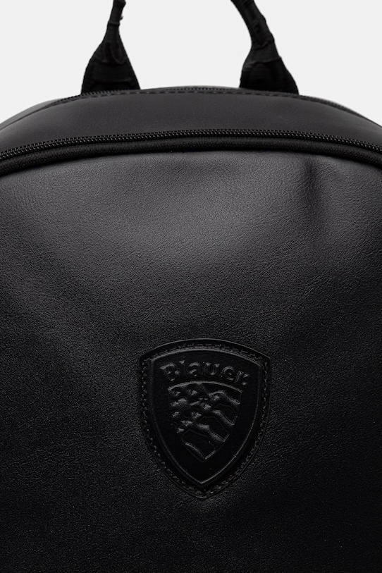 Blauer plecak męski z imitacji skóry NUBPU01 czarny