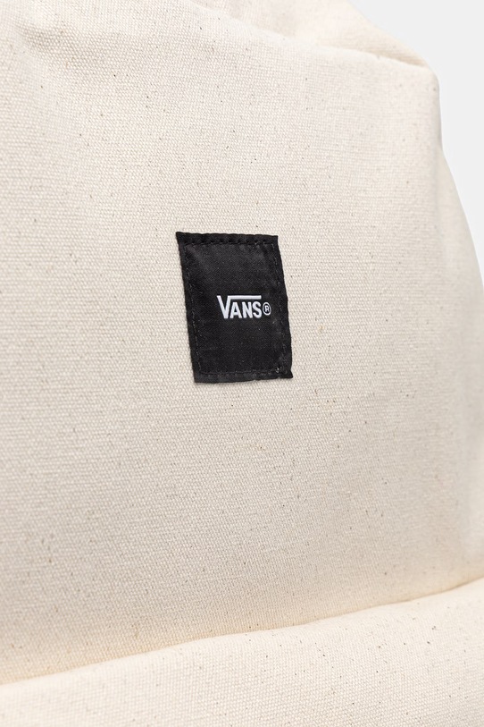 Vans plecak bawełniany beżowy VN000HRJ7VJ1