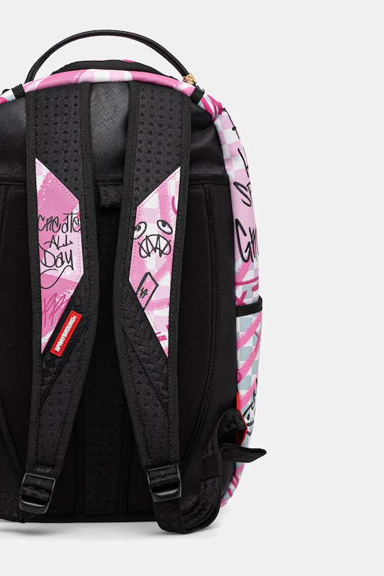 Akcesoria Sprayground plecak szkolny damski z imitacji zamszu 910B8672NSZ różowy