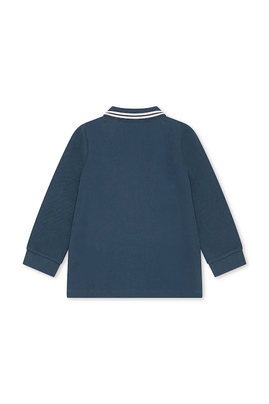 Konges Sløjd longsleeve bawełniany dziecięcy FLORIAN LS POLO GOTS KS104511.PreSpring granatowy SS26