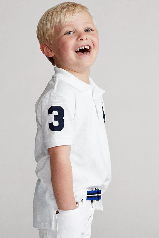Polo Ralph Lauren polo bawełniane dziecięce 322670257006 biały