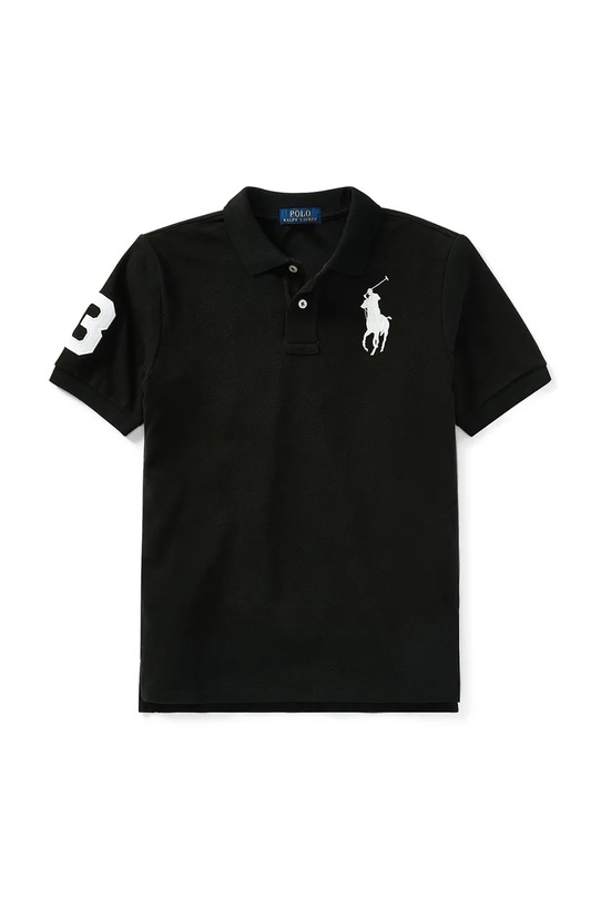 Polo Ralph Lauren polo bawełniane dziecięce aplikacja czarny 323670257015