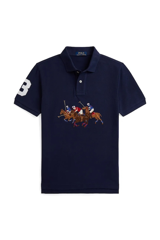 Polo Ralph Lauren polo bawełniane dziecięce aplikacja granatowy 323A95752001