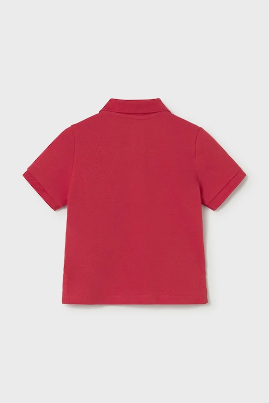 Παιδικά βαμβακερά μπλουζάκια πόλο Mayoral 102.3E.Baby.PPY2 κόκκινο SS26