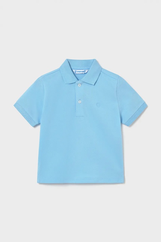 Mayoral polo bawełniane dziecięce bawełna niebieski 102.3E.Baby.PPY2