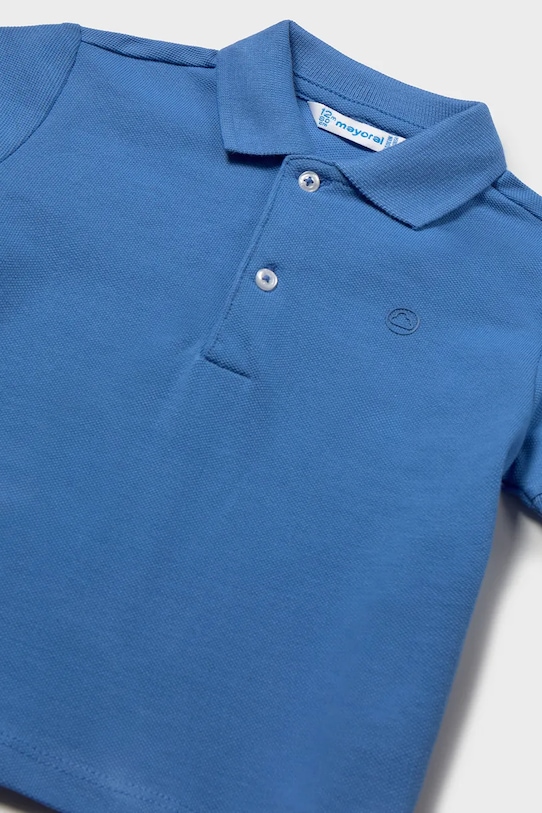 Αγορίστικα Παιδικά βαμβακερά μπλουζάκια πόλο Mayoral 102.3E.Baby.PPY2 μπλε