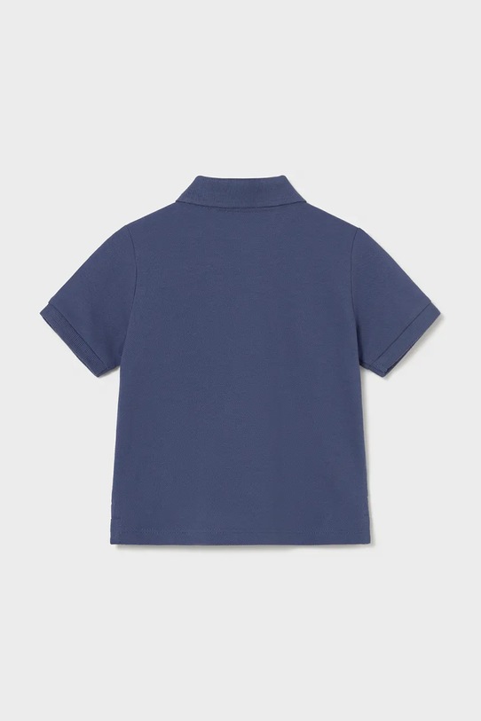 Παιδικά βαμβακερά μπλουζάκια πόλο Mayoral 102.3E.Baby.PPY2 σκούρο μπλε SS26