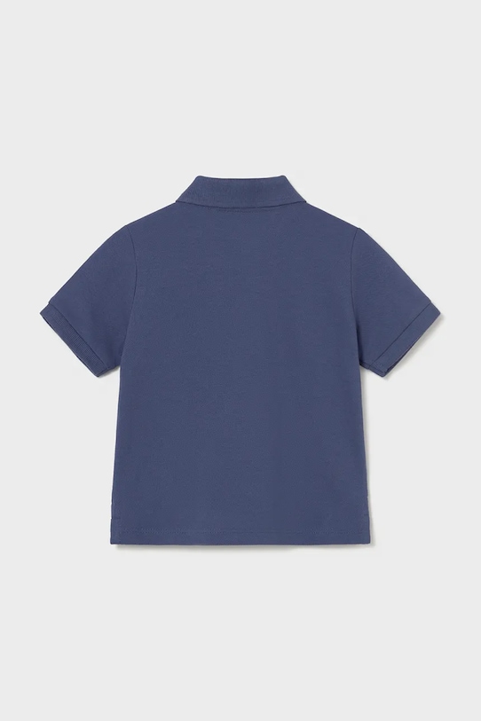 Παιδικά βαμβακερά μπλουζάκια πόλο Mayoral 102.3E.Baby.PPY2 σκούρο μπλε SS26