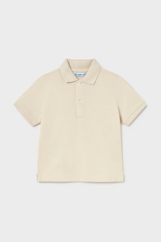 Pamučna polo majica Mayoral pamuk bež 102.3E.Baby.PPY2