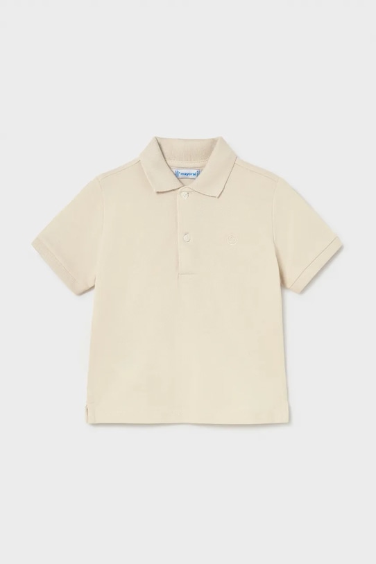Pamučna polo majica Mayoral pamuk bež 102.3E.Baby.PPY2