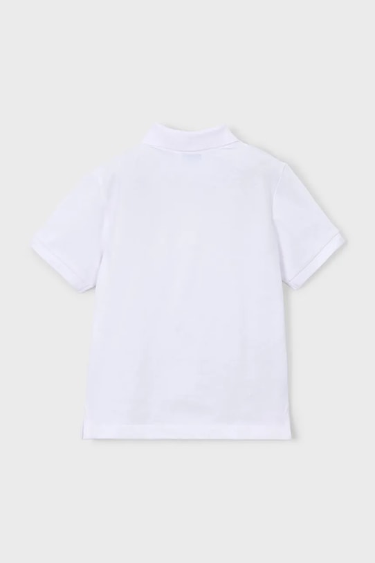 Mayoral polo bawełniane dziecięce 150.5A.Mini.PPY2 biały SS26