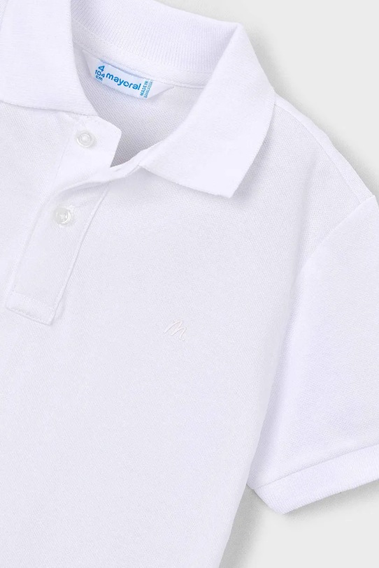 Chłopiec Mayoral polo bawełniane dziecięce 150.5A.Mini.PPY2 biały
