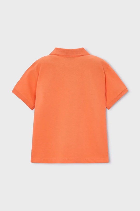 Детска памучна тениска с яка Mayoral 150.5A.Mini.PPY2 оранжев SS26