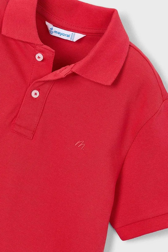 Chłopiec Mayoral polo bawełniane dziecięce 150.5A.Mini.PPY2 czerwony